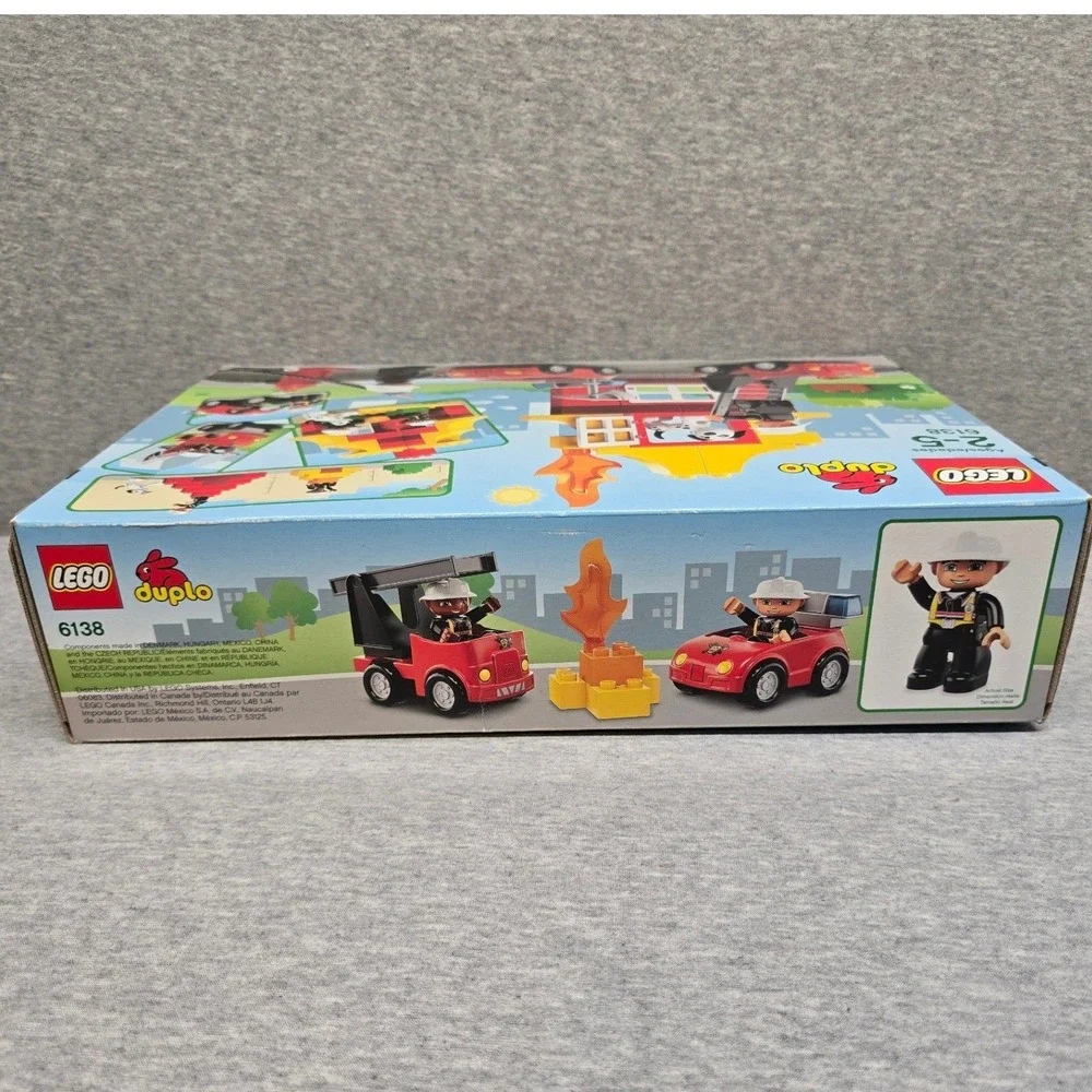LEGO Duplo My First Fire Station 6138 Building Set 60pc Age 2-5 New Factory